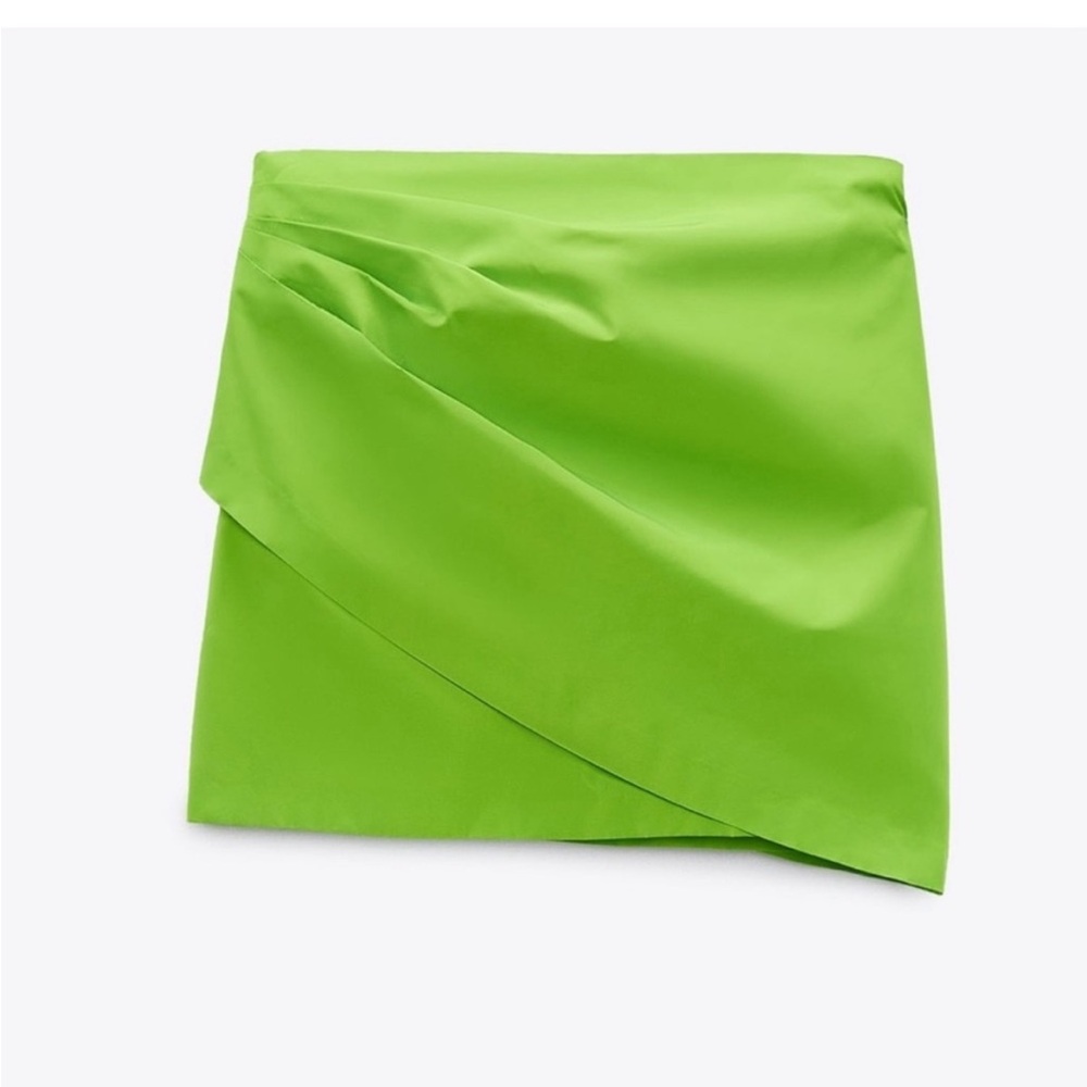 NWT ZARA Limited Edition Draped MINI Skirt Large 3366/671/500